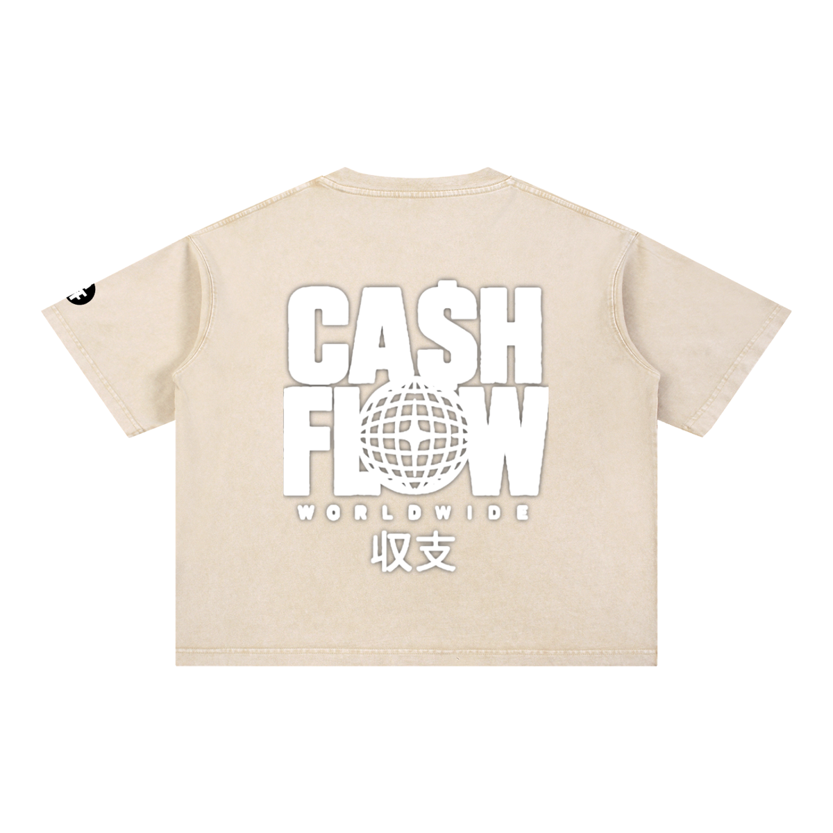 "CashFlow Worldwide"  Acid Wash T-Shirt