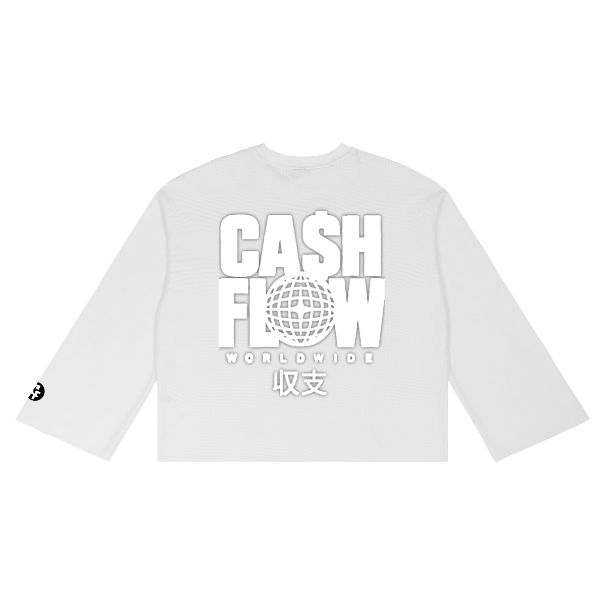 "CashFlow Worldwide" Unisex Waffle Raw Edge Shirt