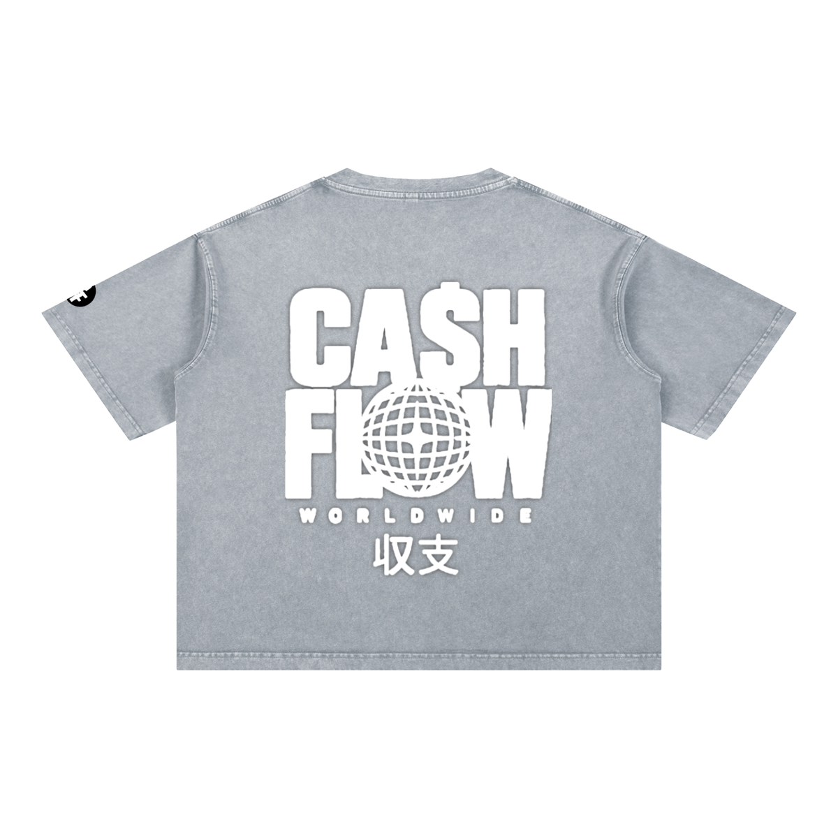 "CashFlow Worldwide"  Acid Wash T-Shirt