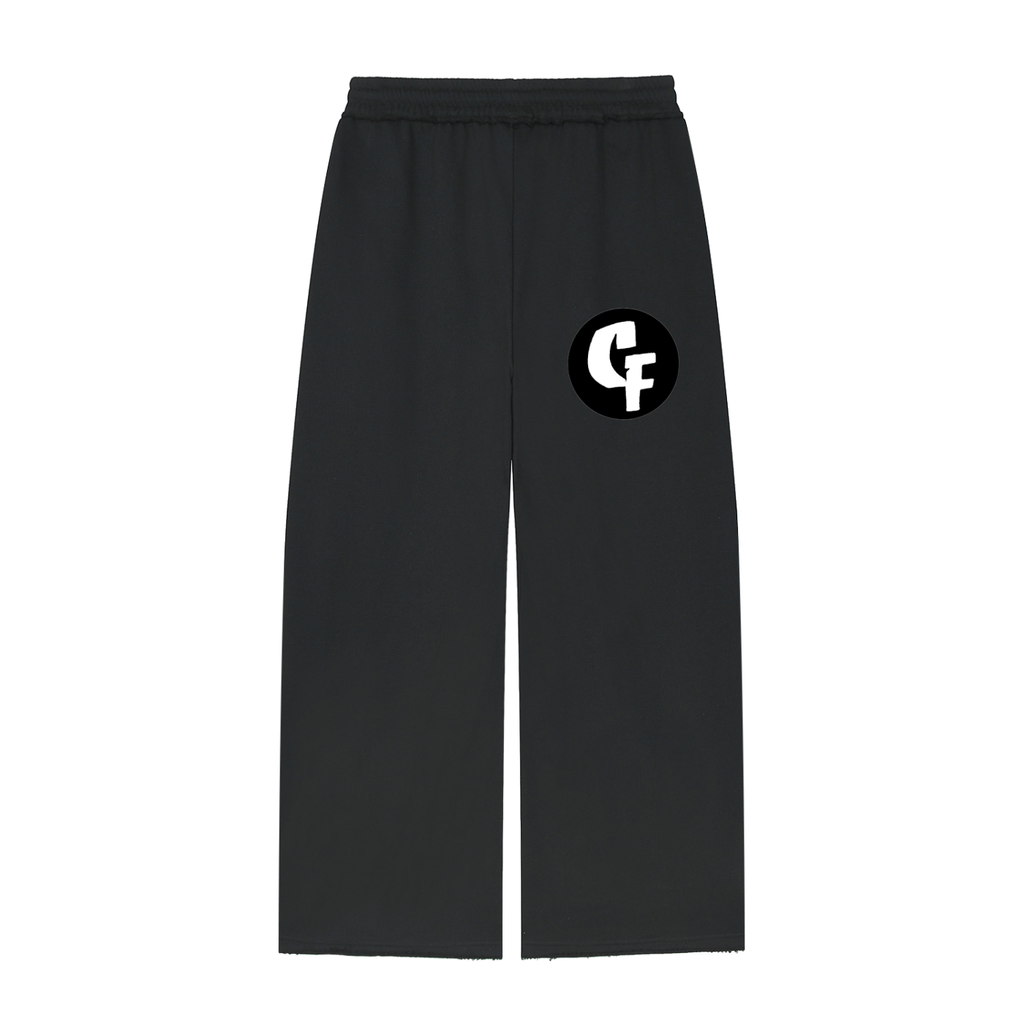 "CashFlow Worldwide" Women’s Wide Leg Raw Edge Sweatpants