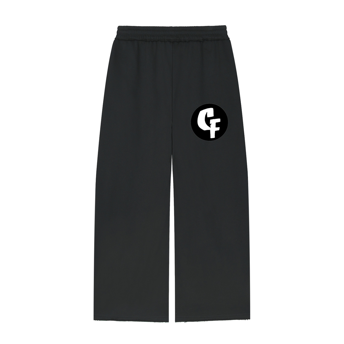 "CashFlow Worldwide" Women’s Wide Leg Raw Edge Sweatpants