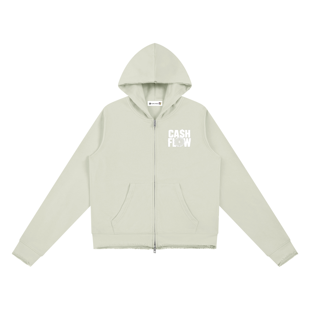 CashFlow Worldwide Women’s Raw Edge Full Zip Hoodie