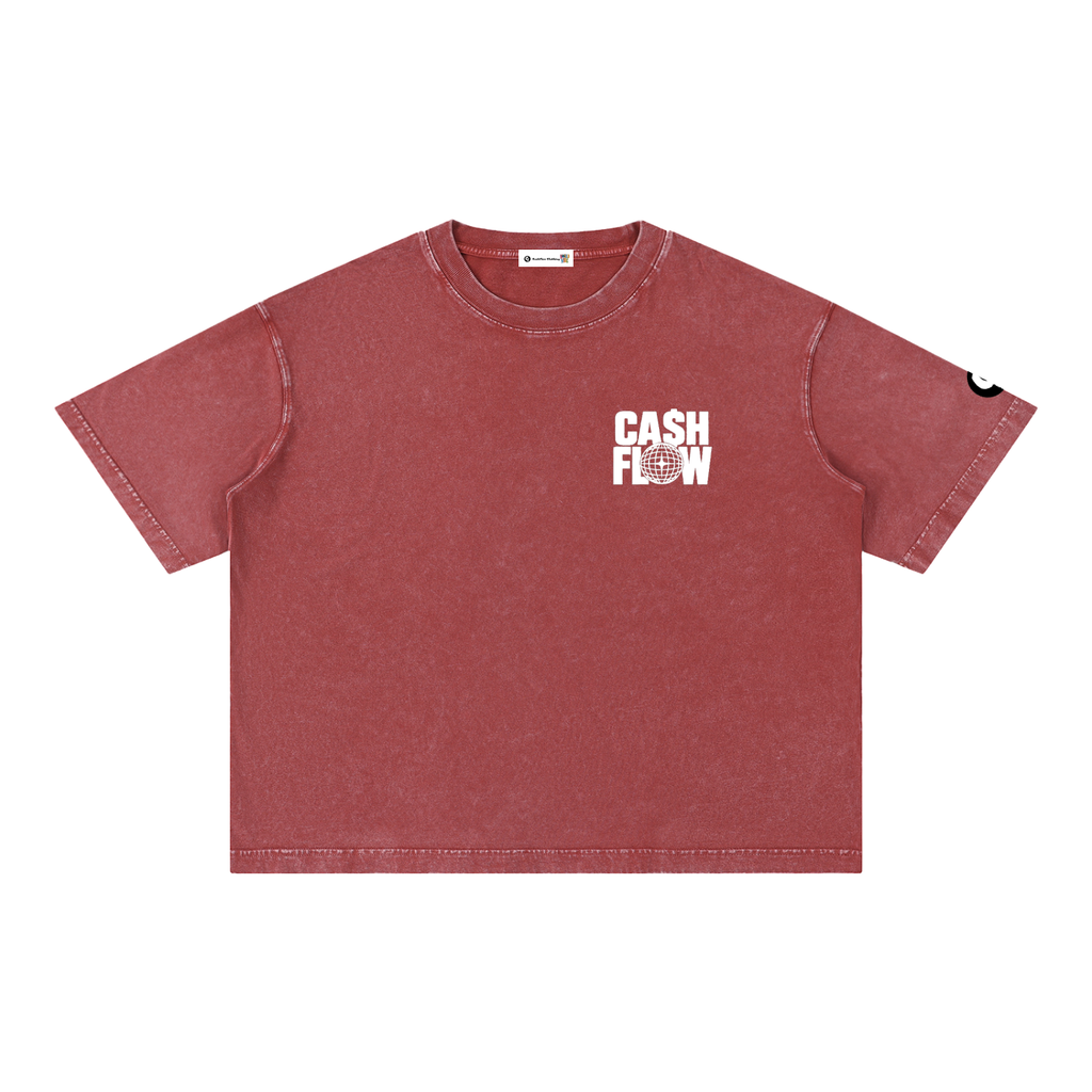 "CashFlow Worldwide"  Acid Wash T-Shirt