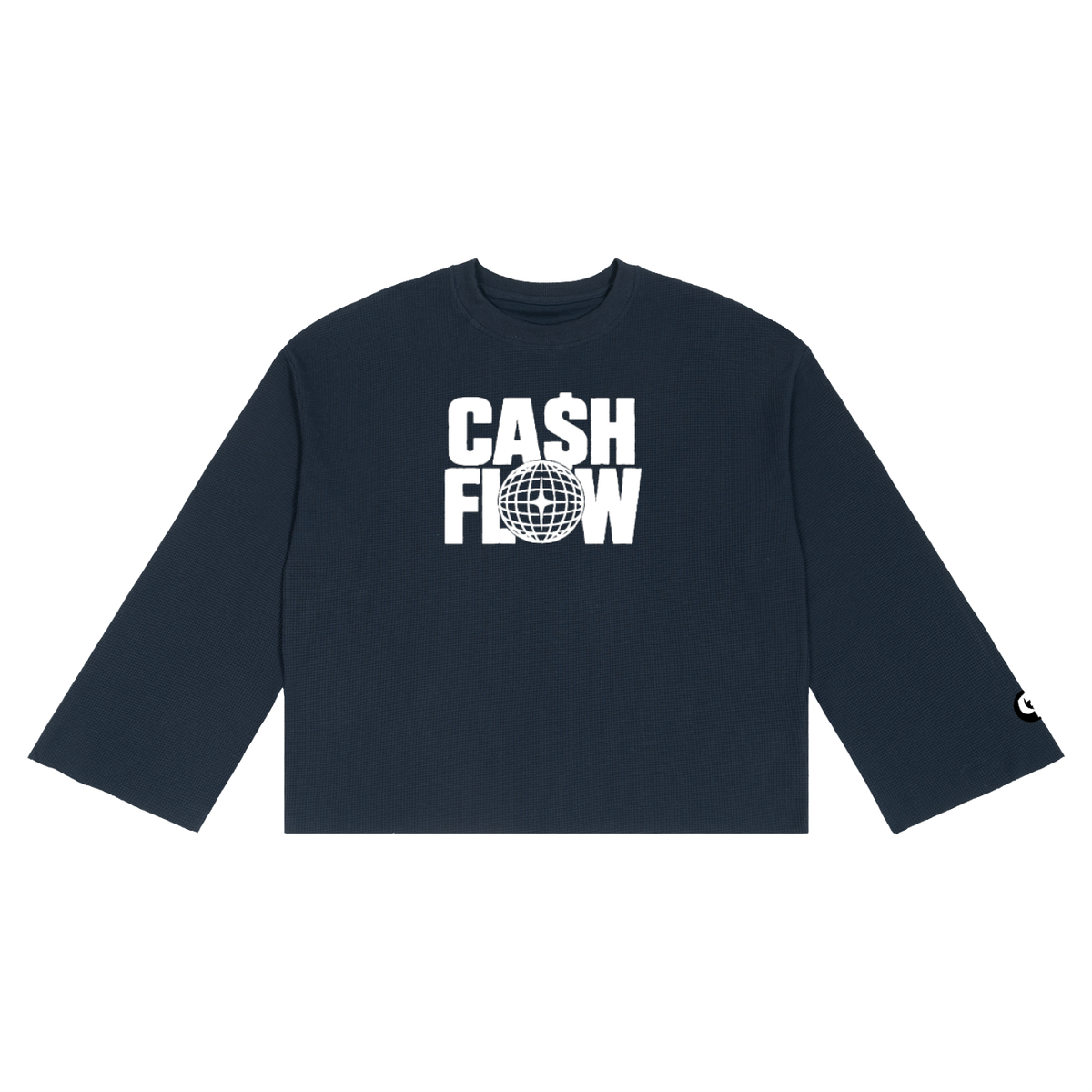 "CashFlow Worldwide" Unisex Waffle Raw Edge Shirt