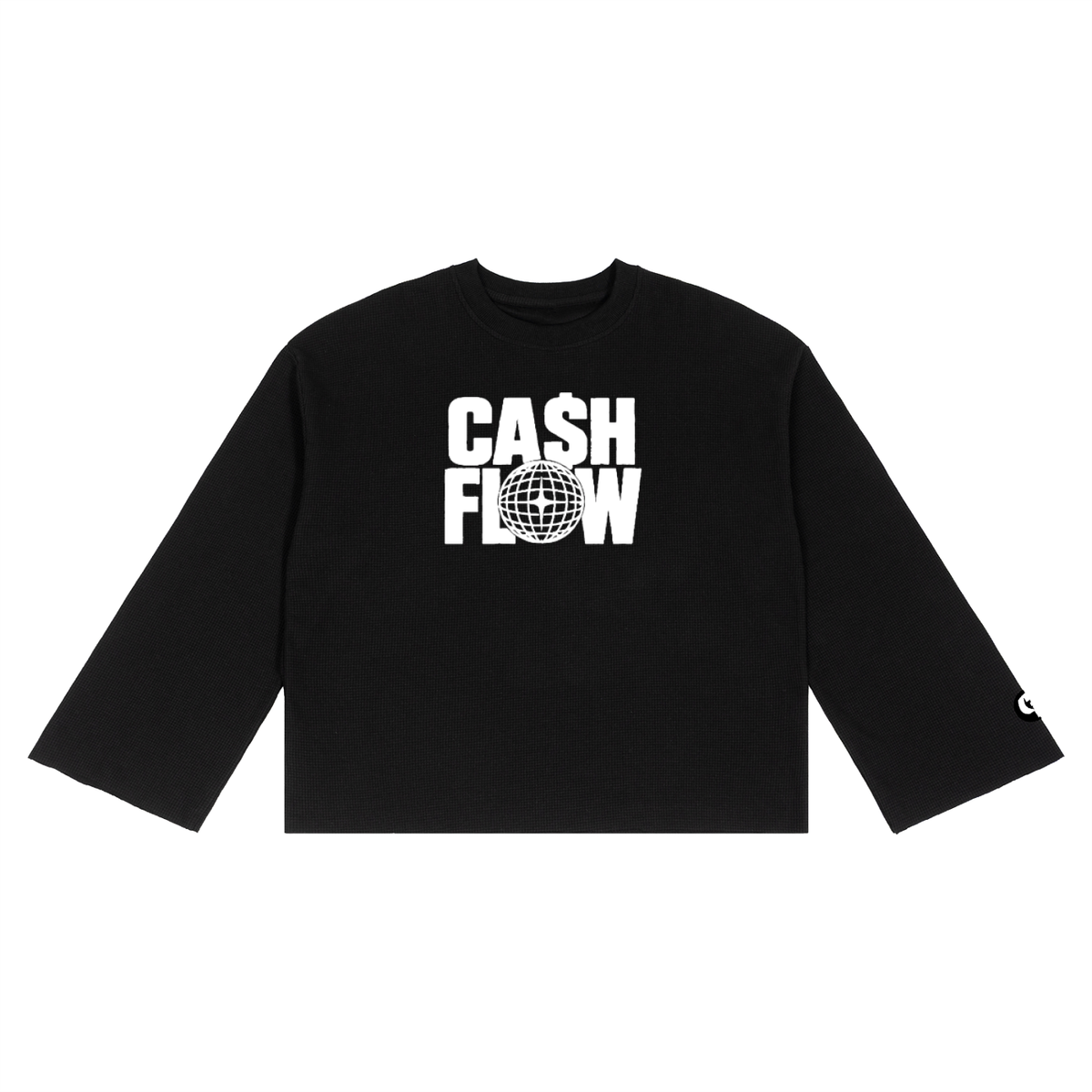 "CashFlow Worldwide" Unisex Waffle Raw Edge Shirt