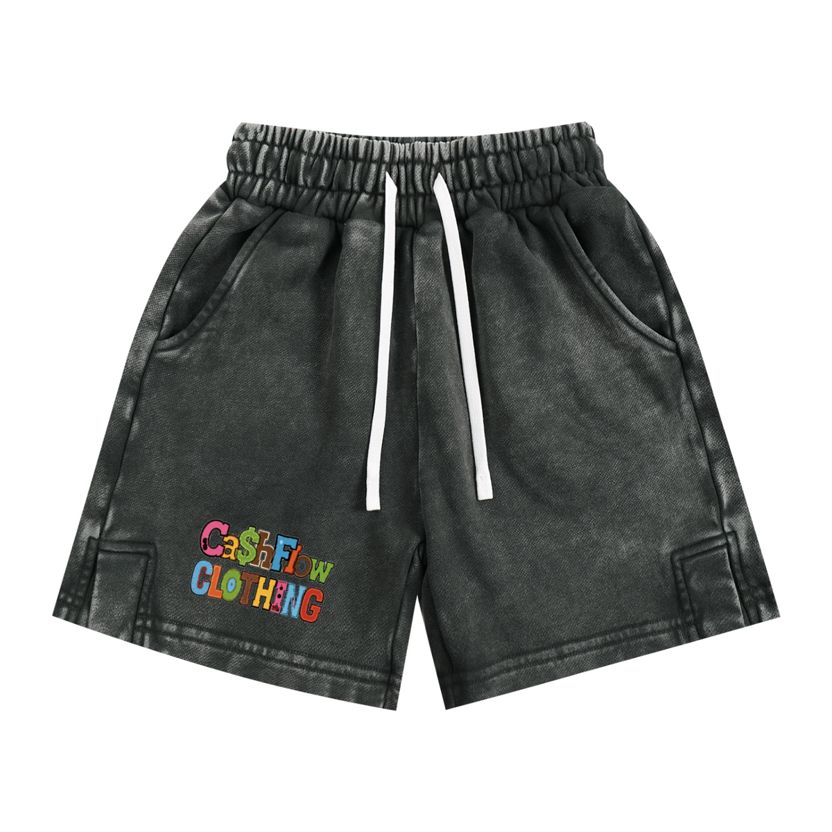 CashFlow Kids "Skool Kidz" Snow Washed Shorts