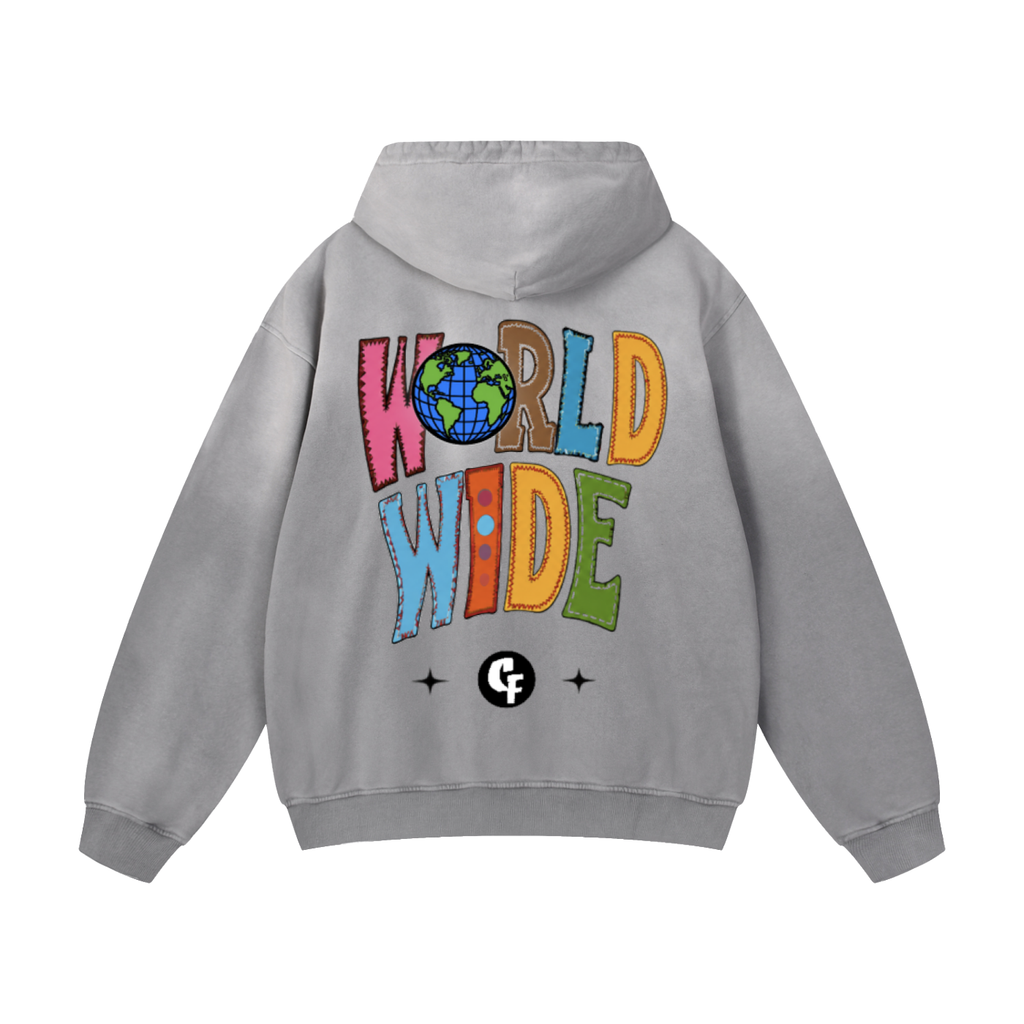 "Skool Kidz" Heavyweight Sunfade Oversized Pullover Hoodie