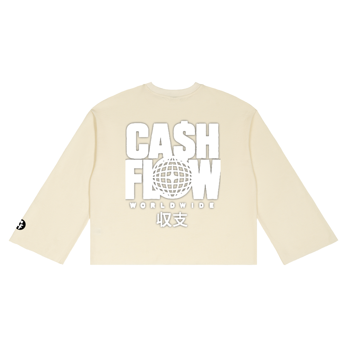 "CashFlow Worldwide" Unisex Waffle Raw Edge Shirt