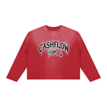 CashFlow "Spider Halloween Edition" Unisex Sunfade Boxy Long Sleeve T-Shirt