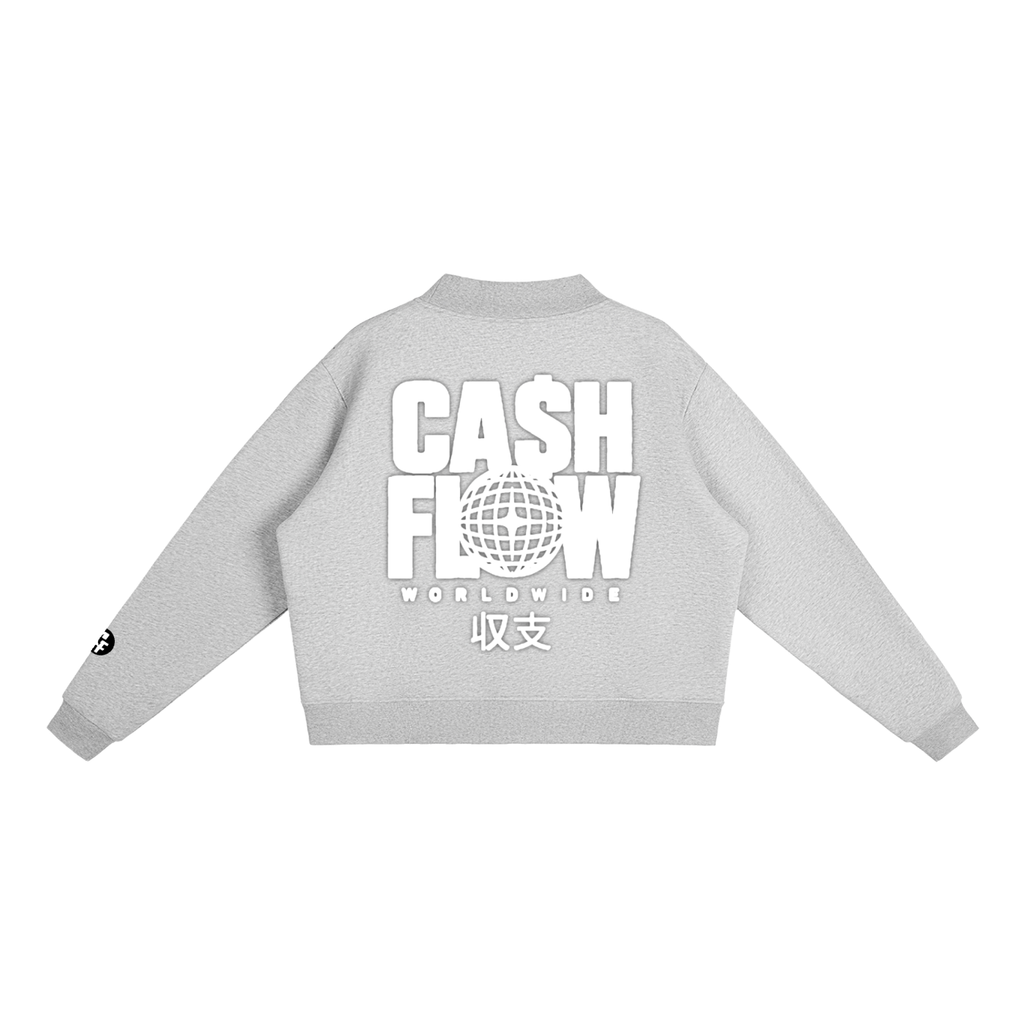 "CashFlow Worldwide" Essential Fleece Neck Crew Sweatshirt