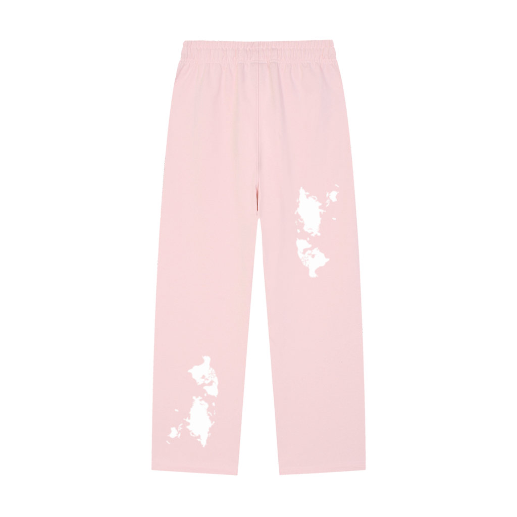 "CashFlow WorldWide" Solid Color Straight-Leg Sweatpants