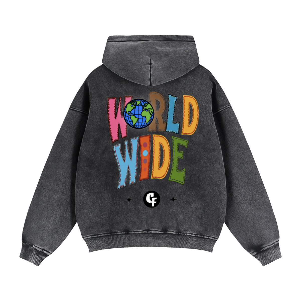 "Skool Kidz" Sun Washed Zip Hoodie